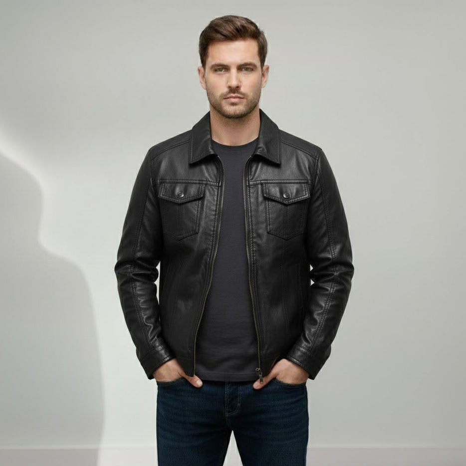 Evan™ | Leren Jas