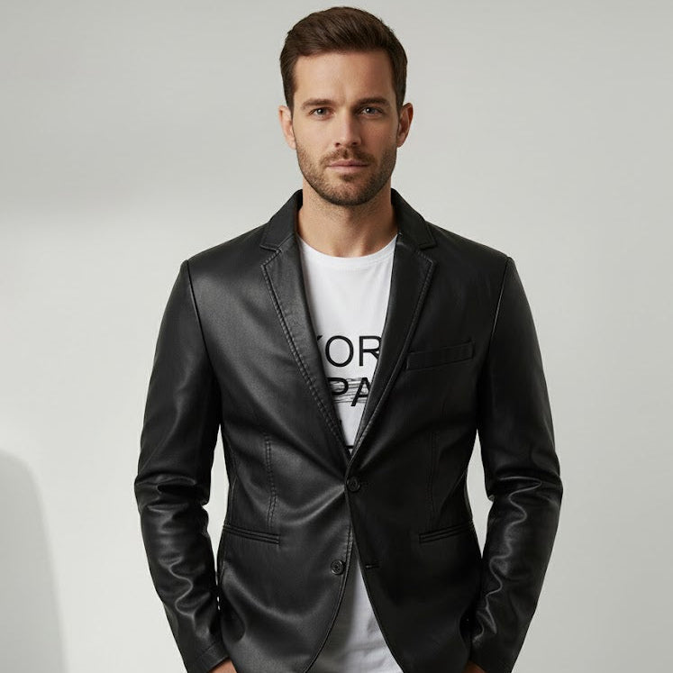 Aaron™ | Edel Leren Jas