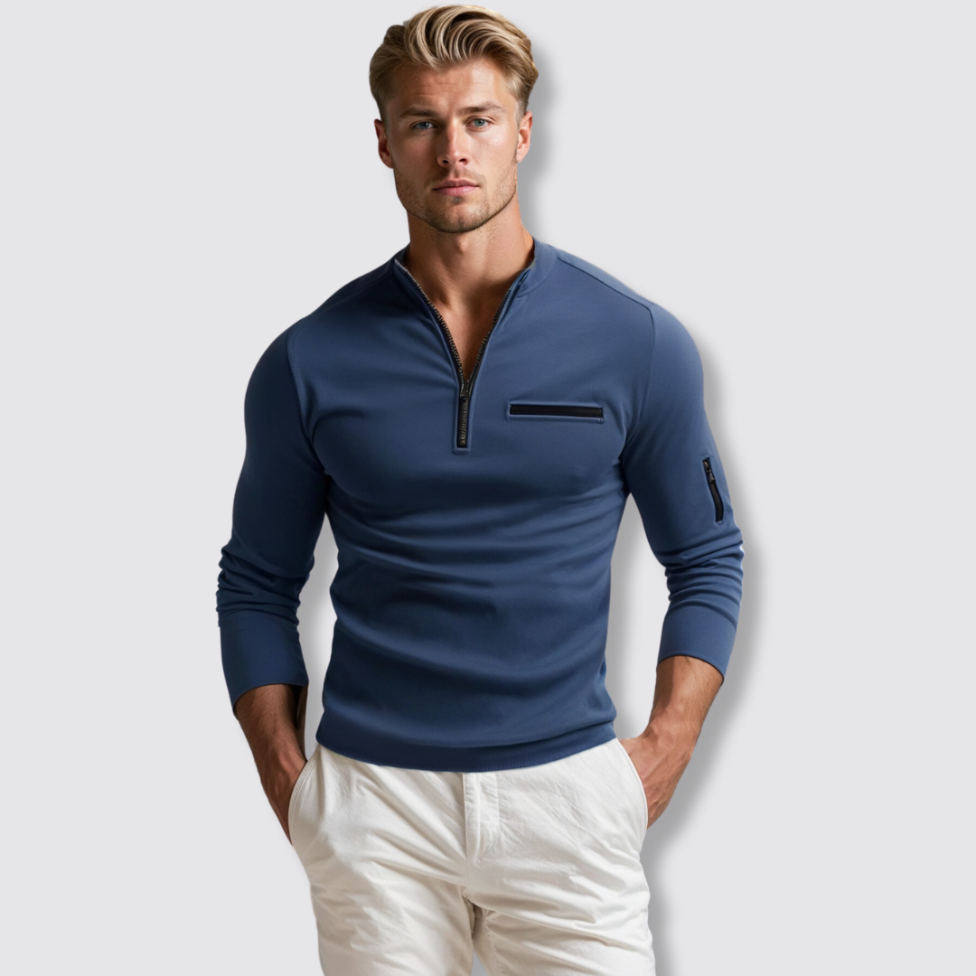 Corbin™ | Luxe Kwart-Rits Polo