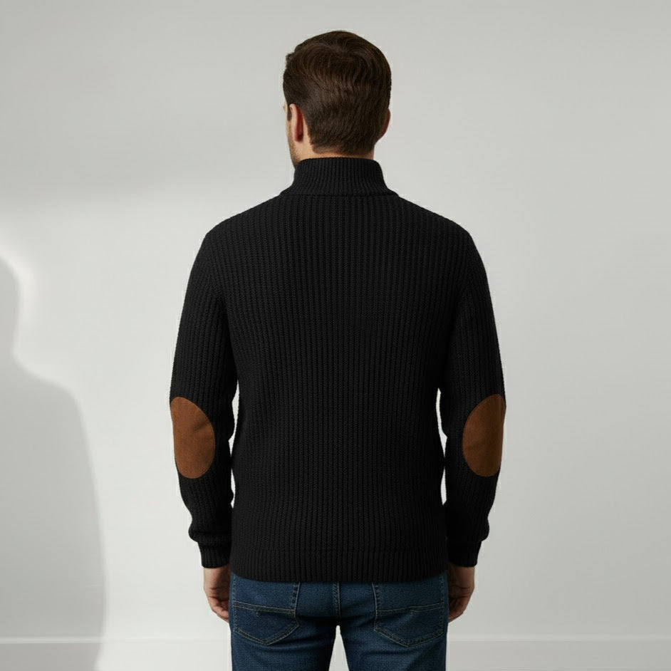 Ethan™ | Geribde Trui met Knopen